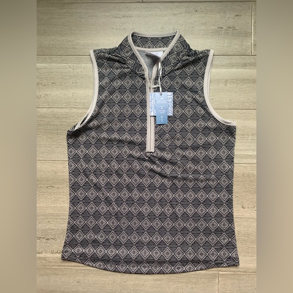 NWT Sigrid Olsen Tank Top - Zip Neck - Picture 4 of 7